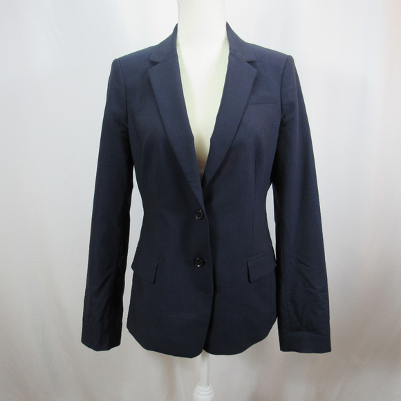 Banana Republic Jackets & Blazers - Banana Republic Navy Stretch Wool Blazer Jacket 10